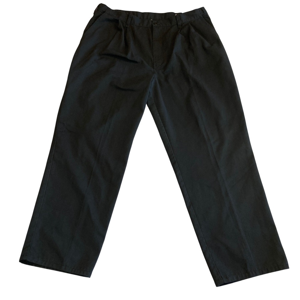 Genuine‎ Dickies Mens 38x30 Black Flat Front Work Pants W3E5068 Straight Leg